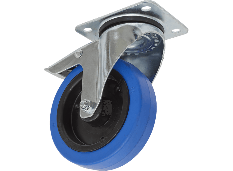 Sealey Castor Wheel Swivel Plate with Total Lock &amp;Oslash;125mm SCW3125SPL