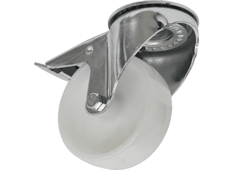 Sealey Castor Wheel Bolt Hole Swivel with Total Lock &amp;Oslash;100mm SCW4100SBL