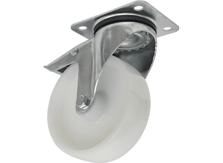 Sealey Castor Wheel Swivel Plate with Total Lock &amp;Oslash;125mm SCW4125SPL