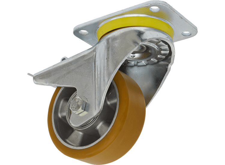 Sealey Castor Wheel Swivel Plate with Total Lock &amp;Oslash;125mm SCW5125SPL