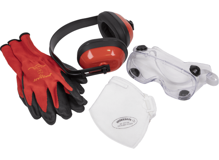 Sealey Flexi Grip Gloves, FFP1 Mask, Goggles &amp; Ear Defenders SEP2