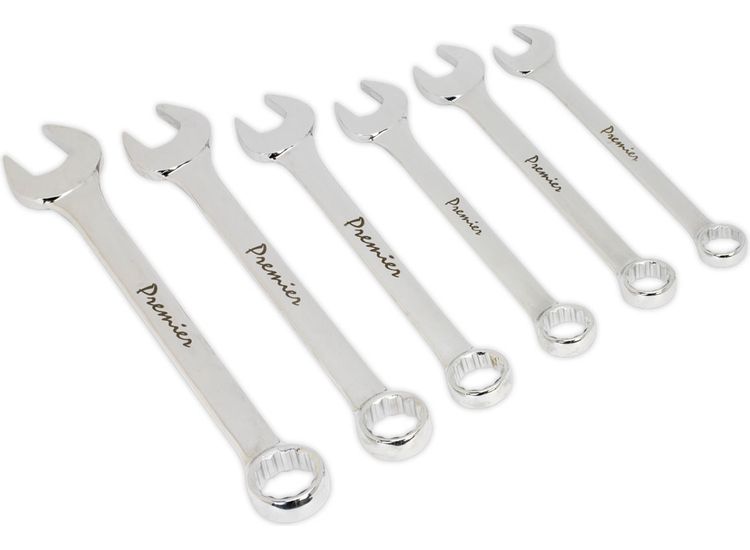Sealey AK6324 Combination Spanner Set 6pc Super Jumbo Metric
