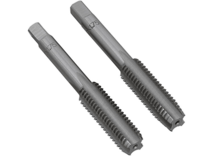 Sealey Tap Set 2pc (Taper &amp; Plug) M12 x 1.75mm TSM12