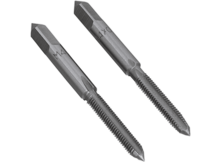 Sealey Tap Set 2pc (Taper &amp; Plug) M4 x 0.7mm TSM4