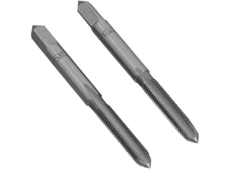 Sealey Tap Set 2pc (Taper &amp; Plug) M5 x 0.8mm TSM5