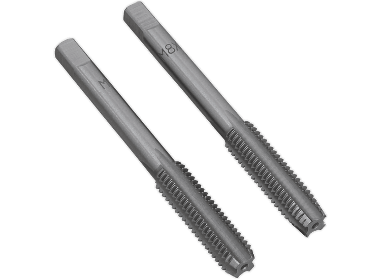 Sealey Tap Set 2pc (Taper &amp; Plug) M8 x 1.25mm TSM8