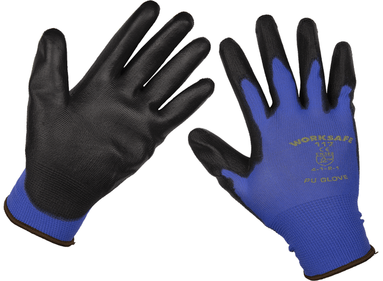 Sealey Lightweight Precision Grip Gloves (X-Large) - Pack of 6 Pairs TSP117XL/6