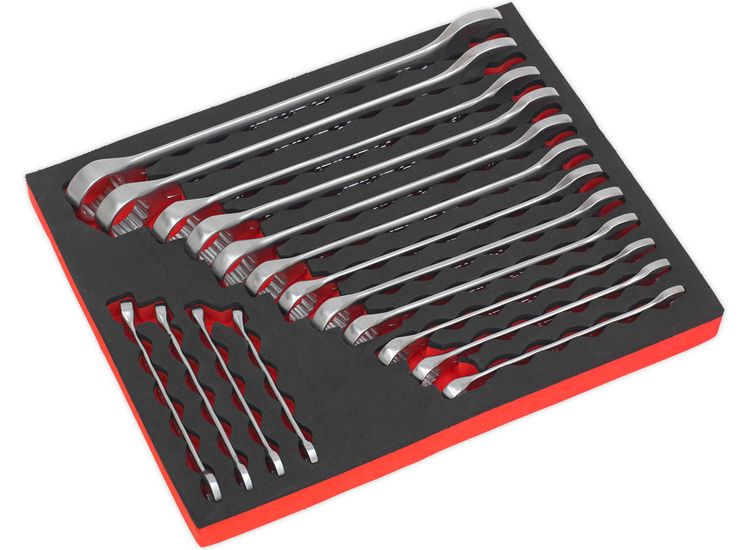 Sealey AK63255 Combination Spanner Set 16pc Metric