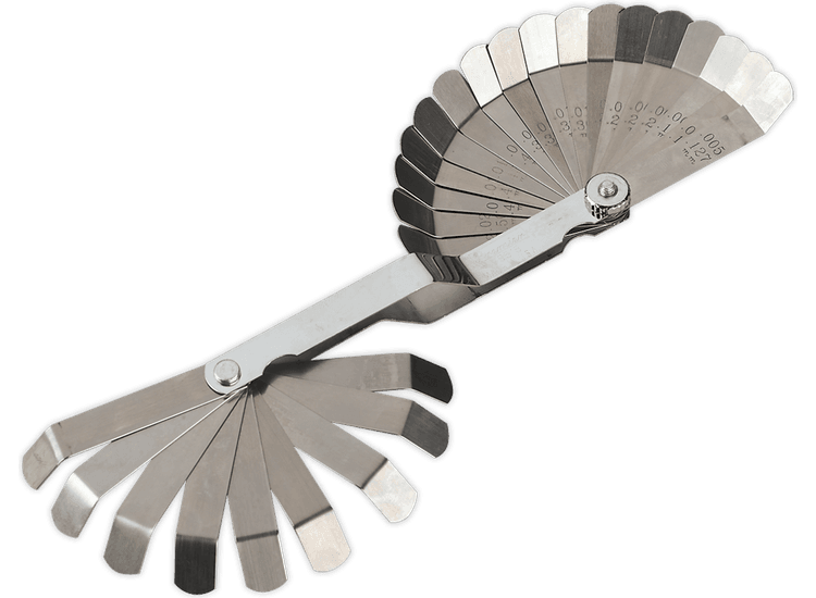 Sealey Feeler Gauge 26 Blade Offset - Dual Marked VS515