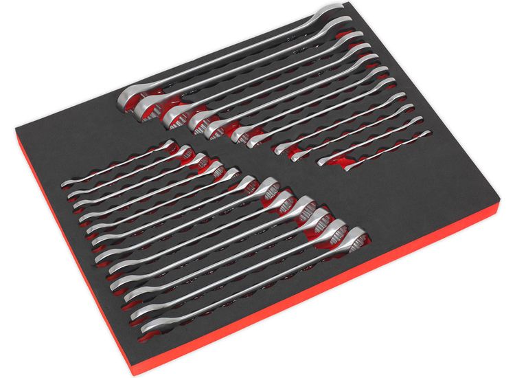 Sealey AK63256 Combination Spanner Set 23pc Metric/Imperial