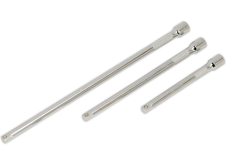 Sealey AK6330 Extension Bar Set 3pc 1/4"Sq Drive