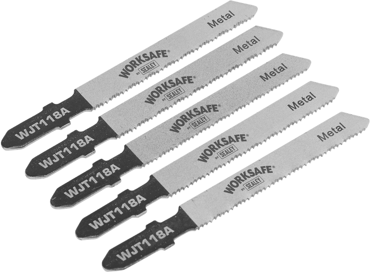 Sealey Jigsaw Blade Metal 55mm 21tpi - Pack of 5 WJT118A