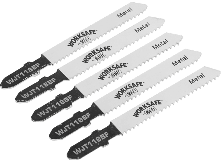 Sealey Jigsaw Blade Metal 55mm 12tpi - Pack of 5 WJT118BF