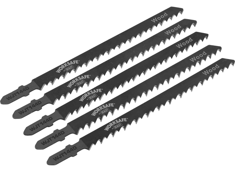Sealey Jigsaw Blade Wood 75mm 6tpi - Pack of 5 WJT144D