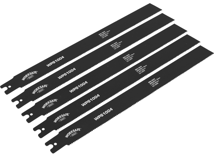 Sealey Pipe Saw Blade 300 x 25 x 1mm 10-14tpi - Pack of 5 WPS1004
