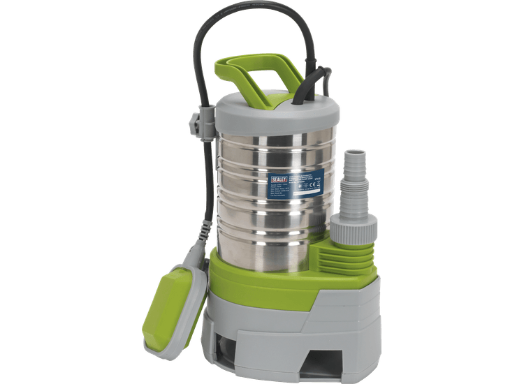 Sealey Submersible Stainless Water Pump Automatic Dirty Water 225L/min 230V WPS225P