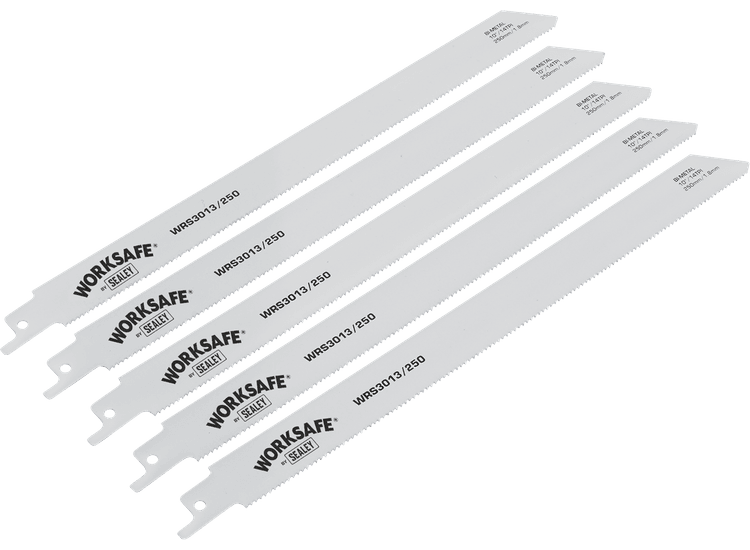 Sealey Reciprocating Saw Blade 250mm 14tpi - Pack of 5 WRS3013/250