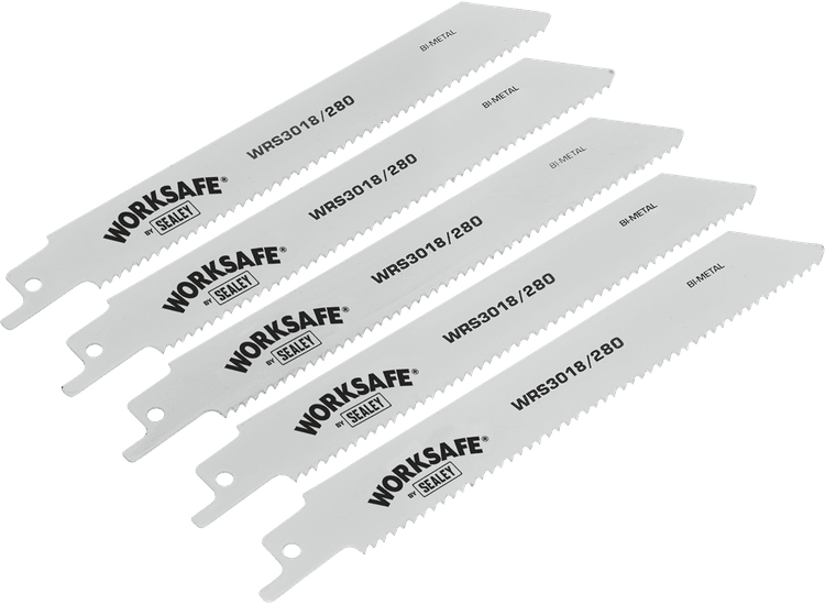 Sealey Reciprocating Saw Blade 280mm 10tpi - Pack of 5 WRS3018/280