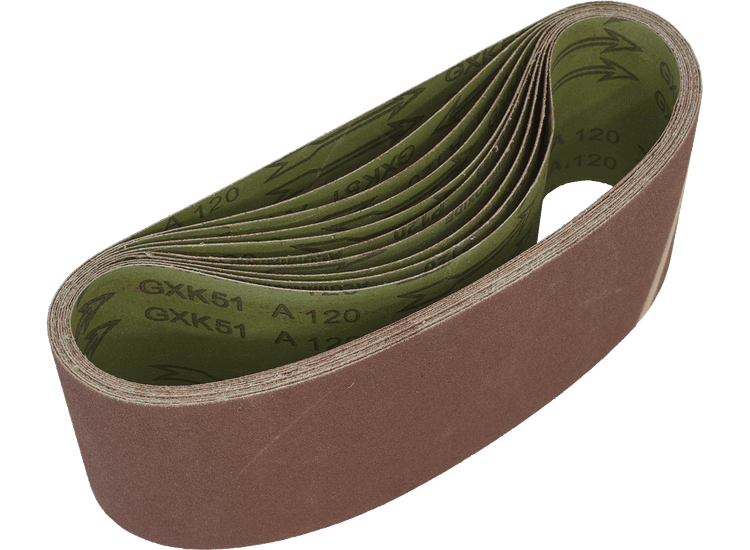 Sealey Sanding Belt 100 x 610mm 120Grit - Pack of 10 WSB61120