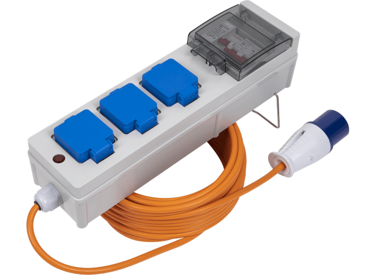 Sealey Caravan &amp; Camping Mains Unit with RCD 15m WSC16133