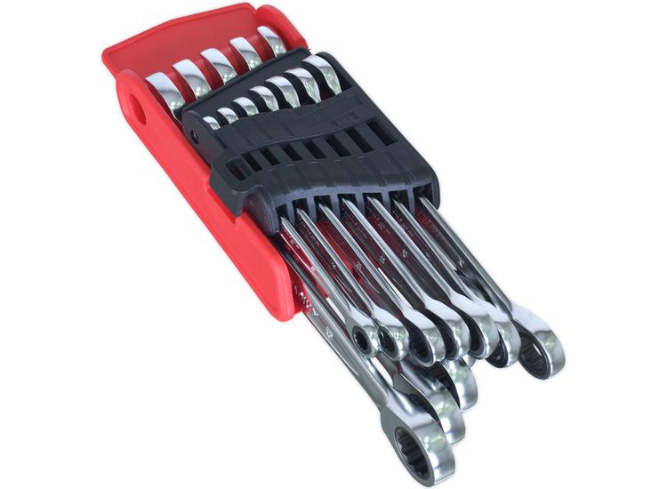 Sealey AK63922 Ratchet Combination Spanner Set 12pc - Metric