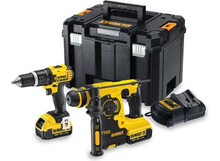 DeWalt 18V XR Compact Hdd &amp; Rotary Hammer Kit