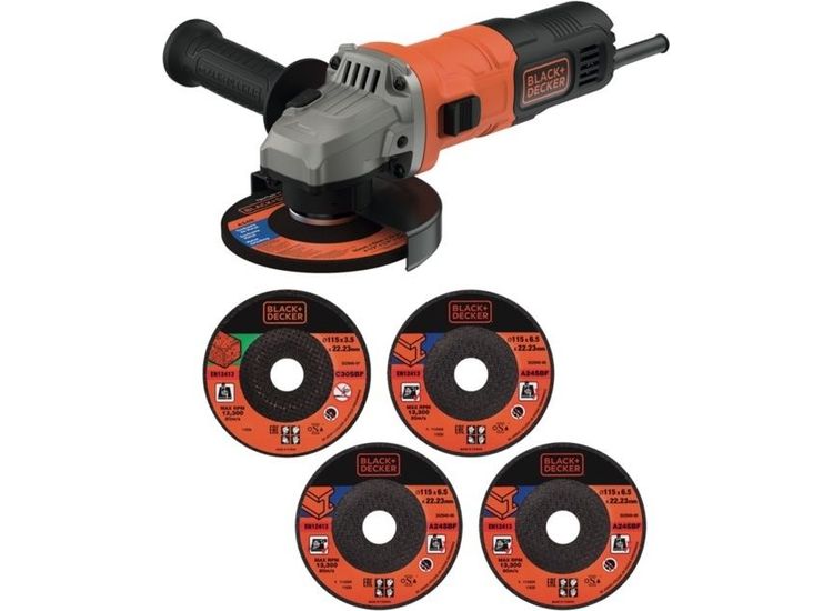Black &amp; Decker 710w Angle Grinder &amp; 5 Discs