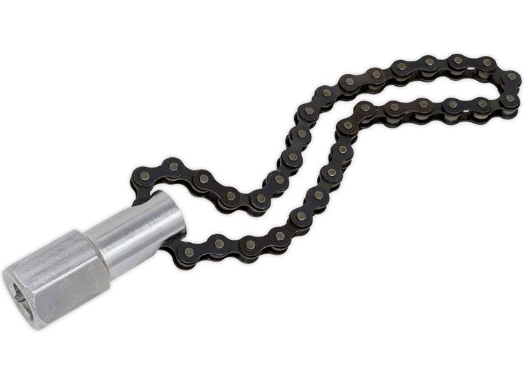 Sealey AK641 Oil Filter Chain Wrench 135mm Capacity 1/2"Sq Drive