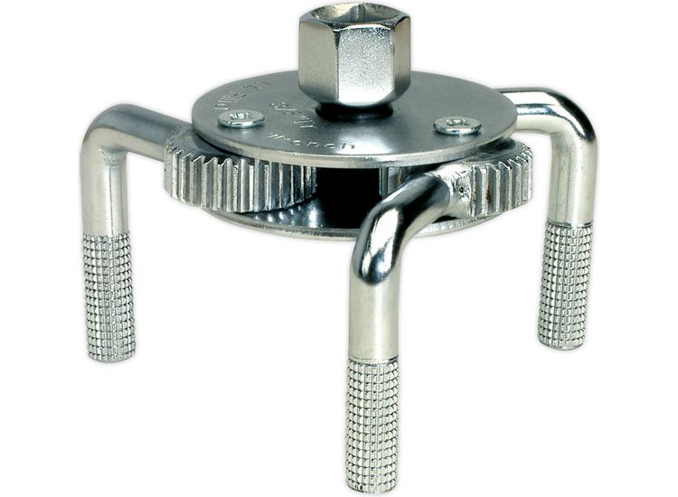 Sealey AK643 Oil Filter Claw Wrench 65-110mm Capacity 3/8" &amp; 1/2"Sq Drive