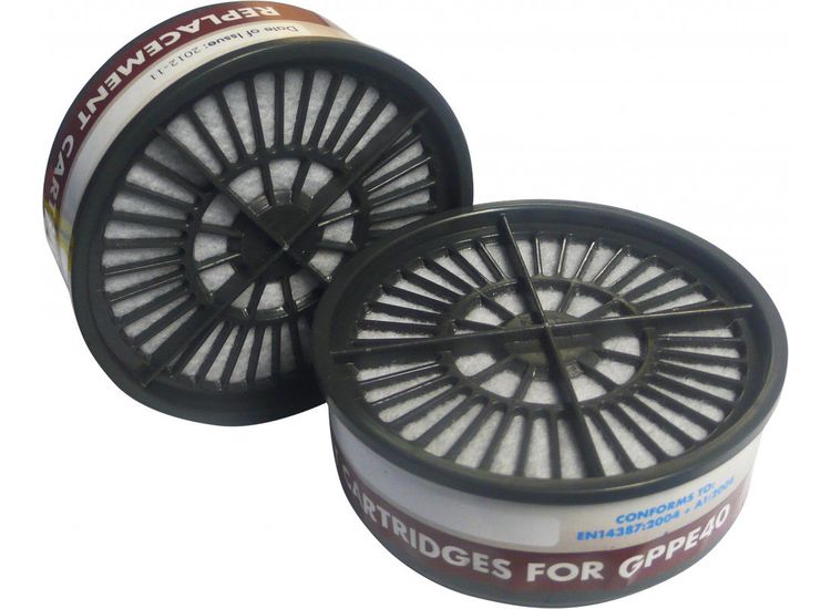 Glenwear Cartridges for Twin Filter Respirator Pack of 2