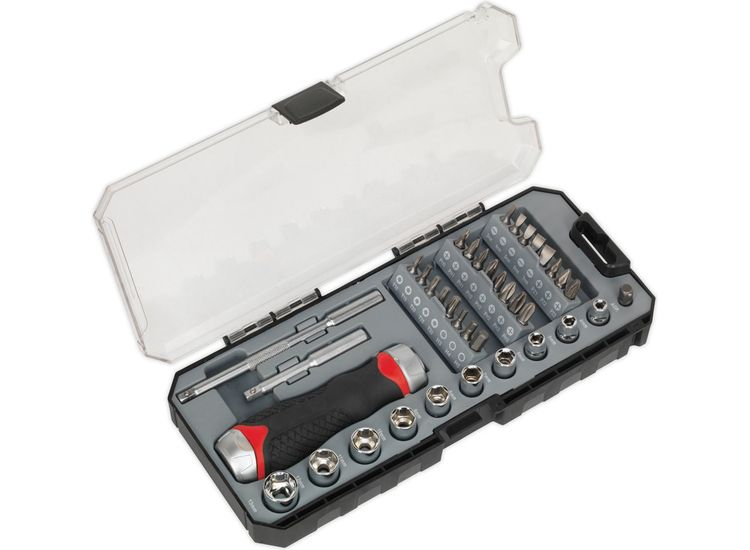 Sealey AK64905 Fine Tooth Ratchet Screwdriver &amp; Accessory Set 38pc