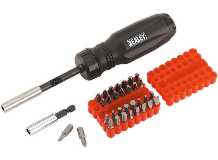 Sealey AK6498 Gearless Ratchet Screwdriver Set 34pc
