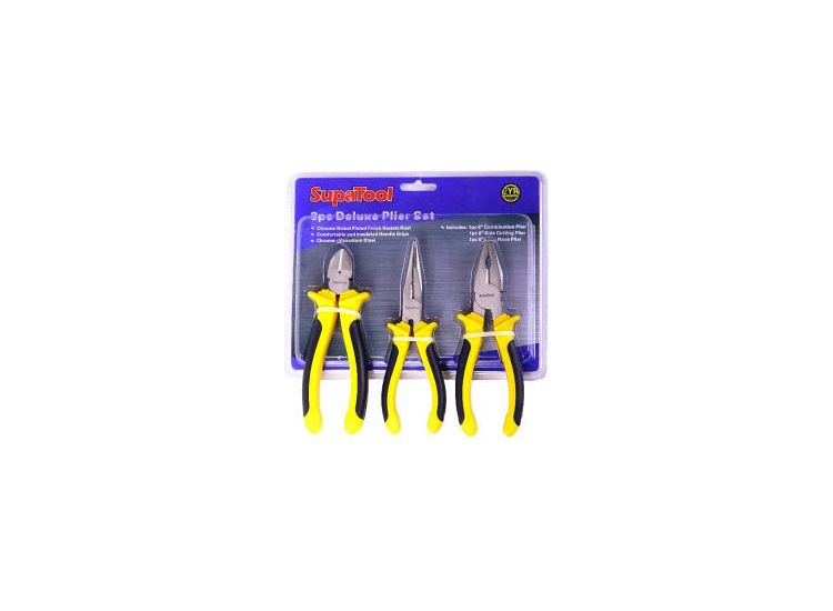 SupaTool Deluxe Plier Set 3 Piece