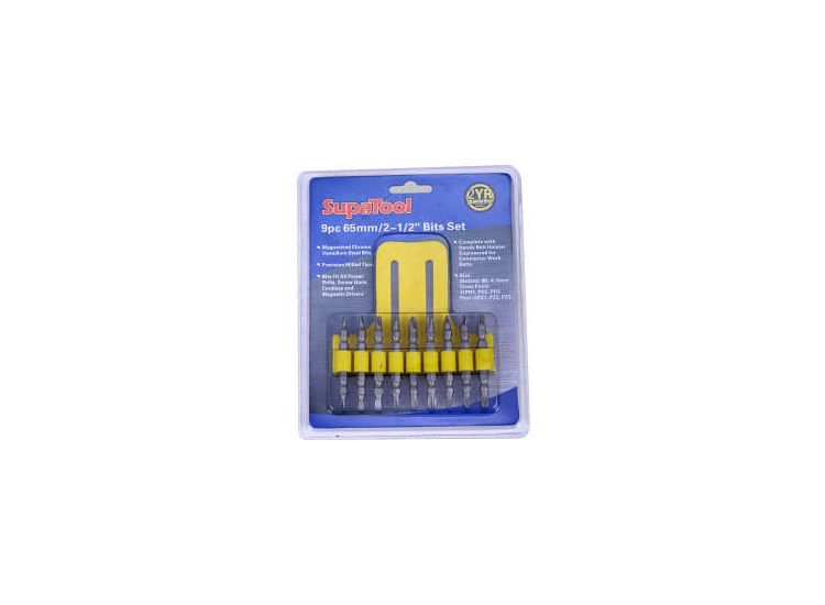 SupaTool Drill/Driver Bit 9 Piece