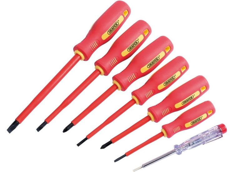 Draper Fully Insulated Screwdriver Set 7 Piece
