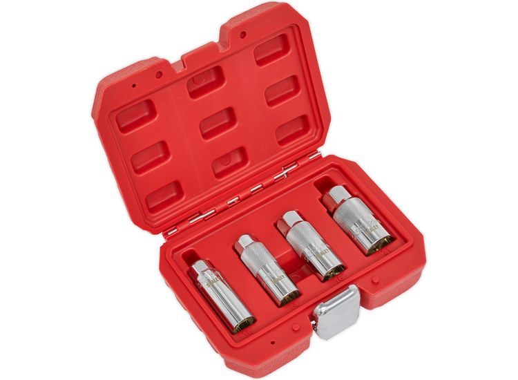 Sealey AK65561 Magnetic Spark Plug Socket Set 4pc 3/8"Sq Drive