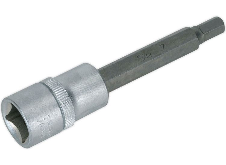 Sealey AK657 Hex Socket Bit 7mm Long 1/2"Sq Drive