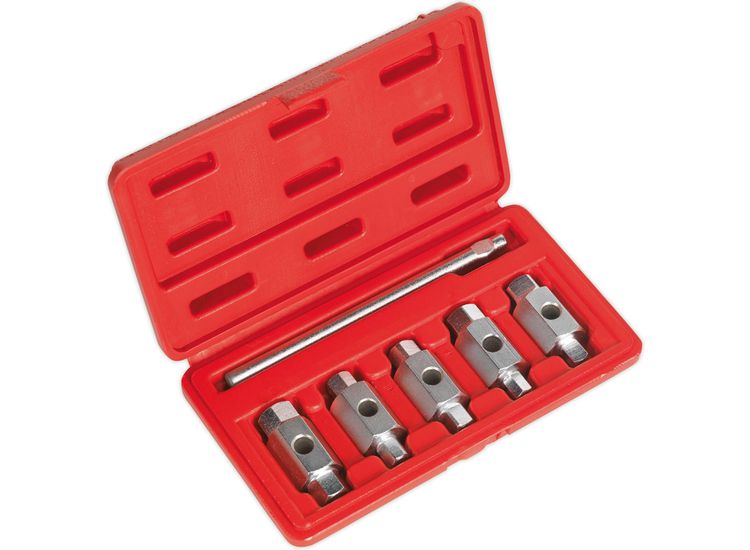 Sealey AK659 Drain Key Set 6pc Double End