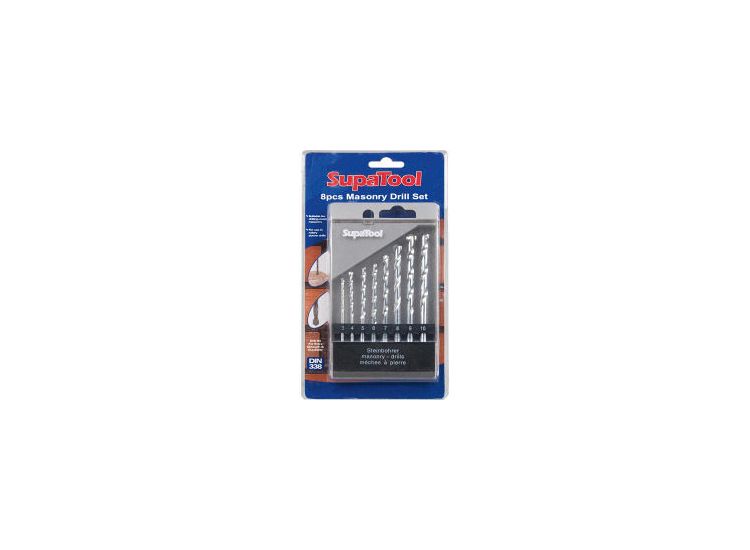 SupaTool Masonry Drill Bits 8 Piece