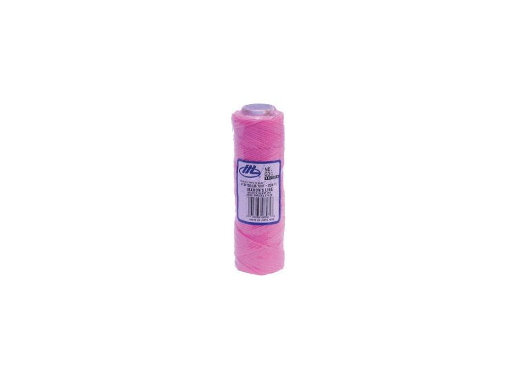 Marshalltown Masons Braided Nylon Line Fluorescent Pink - 250' (76m)