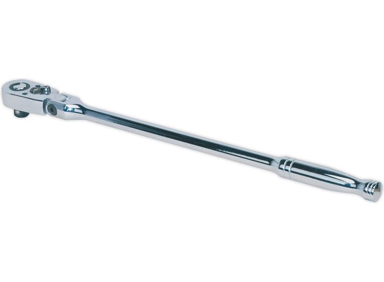 Sealey AK662F Ratchet Wrench Flexi-Head 445mm 1/2"Sq Drive Pear-Head Flip Reverse