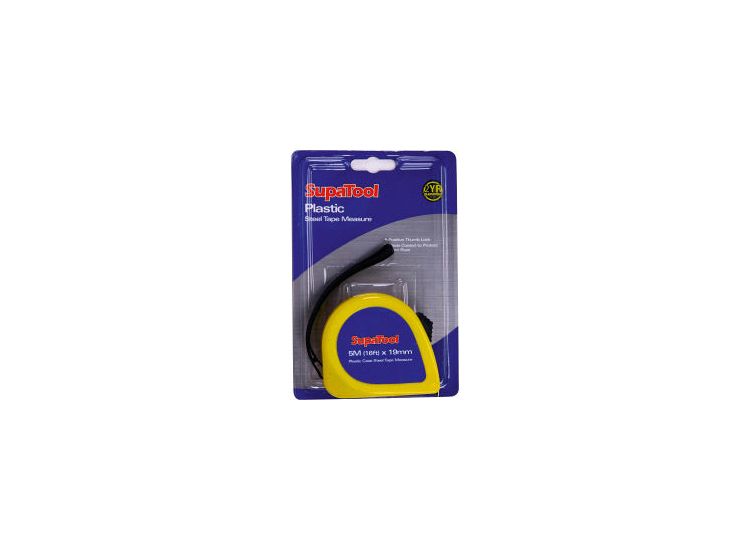 SupaTool Plastic Tape Measure 5m x 19mm
