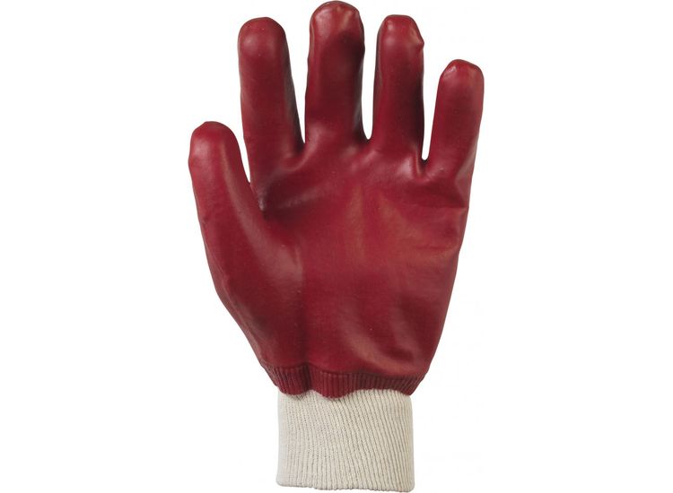 Glenwear PVC Coated Waterproof Glove Red