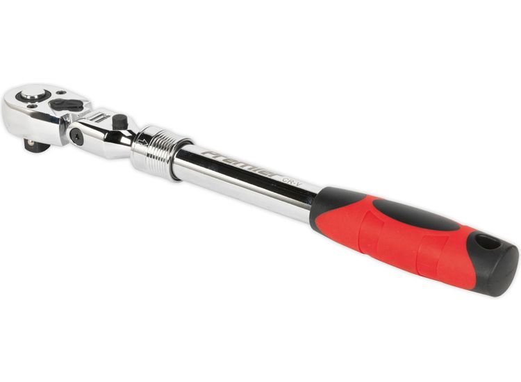 Sealey AK6682 Flexi-Head Ratchet Wrench 1/2"Sq Drive Extendable