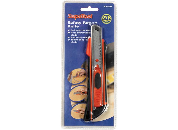 SupaTool Safety-Return Knife 18mm