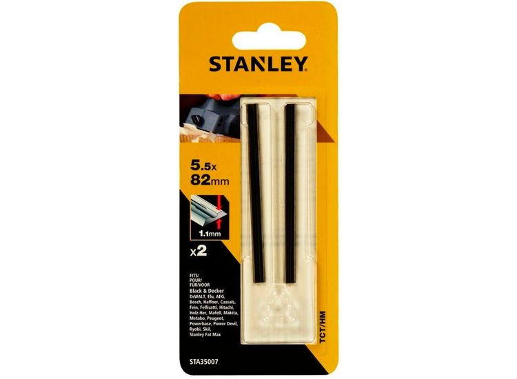 Stanley TCT/HM Planer Blades 82mm Pack 2