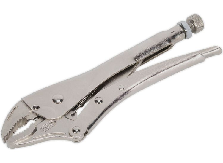 Sealey AK6821 Locking Pliers Curved Jaws 230mm 0-45mm Capacity
