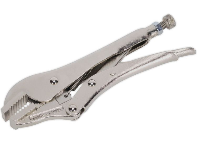 Sealey AK6822 Locking Pliers Straight Jaws 185mm 0-30mm Capacity