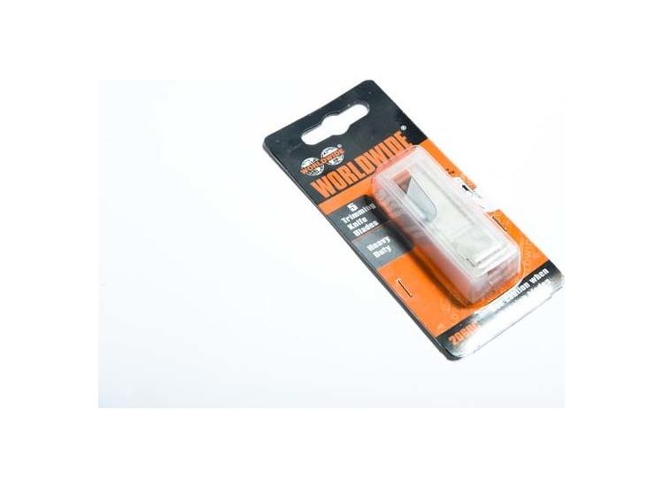Worldwide Trimming Knife Blades-Card (5 in Dispenser)