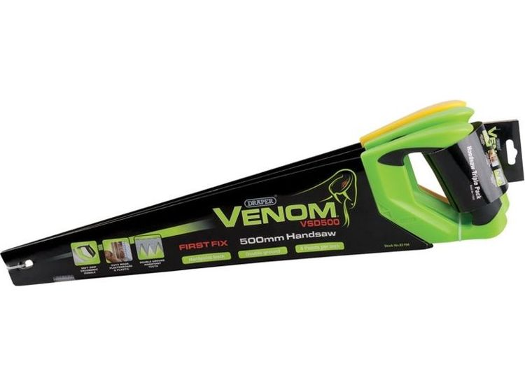 Draper Triple Pack Venom Double Ground Handsaws 500mm
